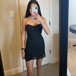 Black and Gold Sparkly Cocktail Dress